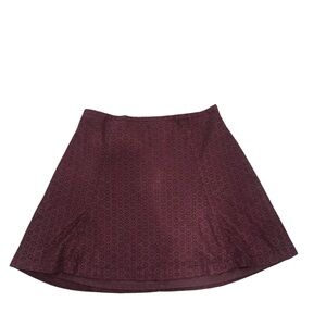 Express Red Mini A-Line Skirt for Cocktail